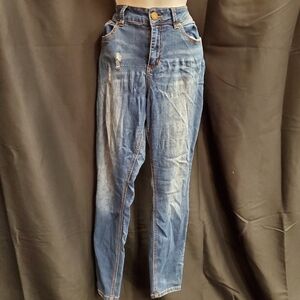 Indigo Rein Distressed Skinny Jeans SZ 13